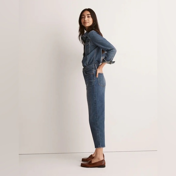 Madewell | 2024 Balloon Jeans Ellisboro Wash Barrell Leg NG265 Plus Size  32/14 - Picture 3 of 14